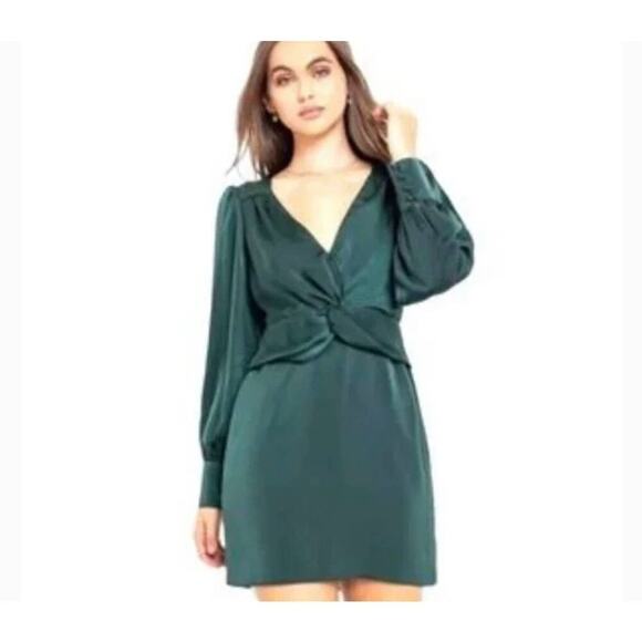 NWT Le Lis size small dark green dress - Picture 1 of 4